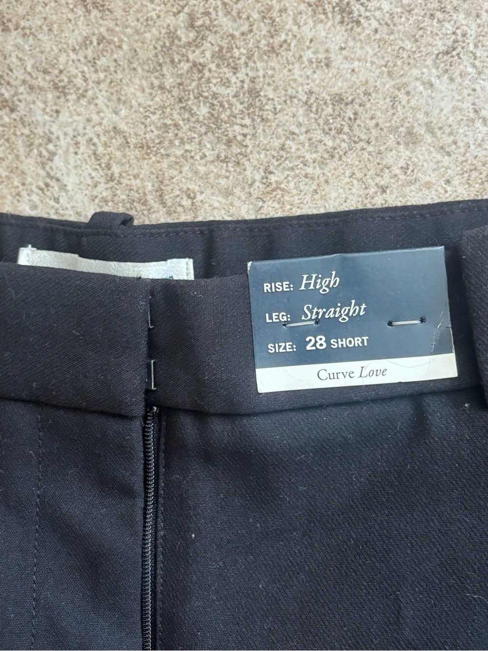 Curve Love A&F Quinn Tailored Straight Pant